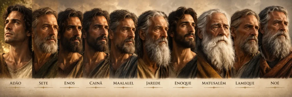 Imagem de todos descendentes de Adão até Noé