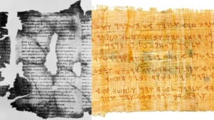 Manuscritos do Mar Morto encontrados nas cavernas de Qumran